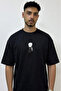 Gojo Satoru_2 Design Printed Oversize Black T-Shirt
