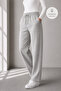 Women's 2-Piece Linen Relaxed Cut Lightweight Fabric Casual Pants - 6