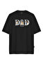 تي شيرت DAD EST 2026 Dad Boy مطبوع بأكمام قصيرة ومقاس كبير