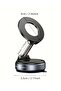 K007 Strong Magnetic Car Phone Holder 360° Rotation | Strong Vacuum Suction Car Mount | MagSafe Compatible Stand | Universal For All Smartphones - 5