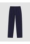 Lcw Kids Navy Blue Slim Fit Girls Gabardine Trousers - 2
