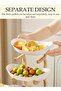3 Tier Fruit Basket Kitchen Fruit Bowl Long Lasting Elegant Fruit Storage Bowls Luxury Serving Snack Table Plates - 7
