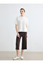Vizyon New Season Elastic Waist Women's Capri Pants