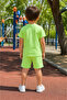 Boy's Printed Combed Cotton Shorts Set 3-5 Years I Cotton Combed Shorts Set I Short Sleeve Shorts Combed Cotton Set - 3