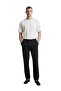 Men's Elastic Waist Tapered Leg Muslin Trousers