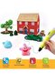 3D Drawing Pen with Display, Adjustable Speed & Temperature, Includes 20 Colorful PLA Filaments - 2