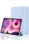 iPad 10th Generation Case 2022 with Pencil Holder, 10.9 Inch Soft TPU Back Protective Smart Case with Auto Wake/Sleep, Trifold Stand - Sky Blue