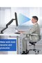 Dual Monitor Mount Stand, Adjustable Monitor Stand, Articulating Gas Spring Monitor Arm - 8