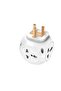 Multi-Side Power Socket Extension, 3D Cube Design with Multiple AC Outlets & USB Ports, Surge Protector for Home & Office - 3