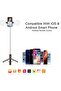 Power Mep - Wireless BT Live Broadcast Selfie Stick with Dual Ring Light (BLACK) - 2