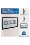 TV Wall Mount Bracket for 40-70 inch LCD/LED/Plasma TVs - 220 lbs Load, 15 Degree Tilt, Max VESA 850x450 - 2
