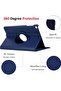Rotating Case for Samsung Galaxy Tab A7 10.4 (2020/2022) [T500/T505/T507/T509] - 360-Degree Stand (Navy Blue) - 3