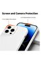 Designed For iPhone 14 Pro, Silicone Slim Shockproof Case with Soft Scratch Resistant Microfiber Liner, 6.1" (White) - 3