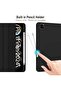iPad Pro 11-inch (M4) 2024 Black Tri-Fold PU Leather Case – Smart Tablet Cover with Adjustable Viewing Stand - 3