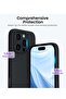 Black Liquid Silicone Case for iPhone 16 Pro Max 6.9" - Shockproof & Scratch-Resistant Protection - 4