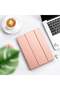 Slim Rose Pink Trifold Case for iPad Air 13" (M2, 2024) & iPad Pro 12.9" (6th/5th/4th Gen) – Includes Pencil Holder & Soft TPU Back - 3