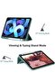 Case for New iPad Air 5th Generation (2022)/iPad Air 4th Generation (2020) 10.9 Inch, with Screen Protector and Auto Wake/Sleep Cover, Dark Green - 2