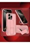 2-Pack Premium PU Leather Case & Screen Protector for iPhone 16 Pro Max – Shockproof, Anti-Scratch, Stand Function, Finger Grip Case Cover (Pink) - 3