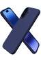 Premium Soft Liquid Silicone Case for iPhone 16 Plus – Silky and Soft Touch Series Full-Body Protective Bumper (Dark Blue)