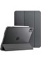 Space Grey Slim Smart Cover for iPad Pro 13-Inch M4 (2024) - Hard Back Shell with Adjustable Stand and Auto Wake/Sleep Function