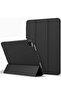 iPad Pro 12.9 Case (2020/2018) with Pencil Holder, Soft TPU Back, Auto Sleep/Wake (Black)