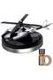 Car Accessories Interior – Helicopter Solar Energy Rotating Aromatherapy Air Freshener, Silver Aviation Alloy Diffuser
