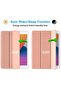Smart Folio Soft TPU Protective Case Cover for iPad 8th/7th Gen & 10.2 (2020) with Pencil Holder - Rose Pink - 3