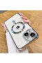 iPhone 13 Case (6.1-Inch) with Camera Lens Protector – Compatible with MagSafe, Electroplated Anti-Scratch Shockproof Slim Cover for Women & Men, Silver - 7
