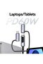 1.2m 60W 6-in-1 Fast Charging Cable with LED Display – Multi-Connector USB Data Cord - 4