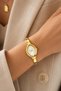 Besti̇e Women's Gold Steel Handcuff Watch Dial Geometric Oval Case Minimal Vintage Old Money Luxury Elegant Women's Wristwatch 2026 - 6