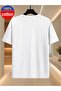 Unisex Enjoy the Holiday Printed Oversize Crew Neck T-Shirt - 2
