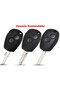 Renault Clio 3 Dacia Logan Duster Sandero Compatible Remote Key Case Cover Auto Keychain Black Silver - 5