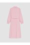 Lcw Modest Pink Striped Belted Shirt Dress - 7