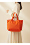 Minimalist Burnt Orange Canvas Tote Bag
