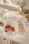 مجموعة مناشف المطبخ الحديثة ذات النمط الرجعي المكونة من قطعتين بتصميم "Sweeter Pastries But First Coffee" مقاس 35x55