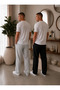 2-Piece Daily Use Baggy Men's Sweatpants Comfortable Cut Premium Cotton - 4