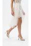 Sorin Women's Heeled Sandals Thin Heel Open Toe Floral Detailed Tulle Ankle Strap Evening Dress - 7