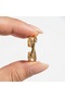 Buckle Detailed Zirconium Stone Cross Band Ring - 4