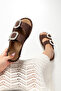 Summer slipper with stone detail