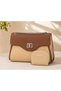 Genuine Leather Women's Shoulder Bag 28×19×10 cm | Matching Wallet | Luxury Chain Handbag | Ladies Leather Purse