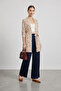 Women's Belted Patterned Hijab Cardigan - 3