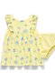Baby Girl Yellow Floral Patterned Dress Set - 2