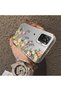Poco M5S Compatible Silicone Edge Hard Back Case Couple Phone Case with Floral Pattern - 4