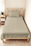 Star Snowflake Beige Young Room Single Pique Set-Modern Ecru 160X220Cm Quilted Bedspread - 4