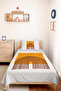 Geometric Boho Teen Room Single Pique Set-Modern Brown 160X220 cm Quilted Bedspread - 5