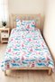 Blue Sailor Marine Boy's Teen Room Single Pique Set-160X220 cm Quilted Bedspread - 8