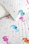 Seahorse Pastel Children's Room Single Pique Set - Colorful Marine 160X220 cm Quilted Bedspread - 3