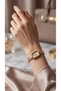 Bella Women's Watch Steel Watch Gold Color Vintage Rectangular Case Old Money Classic Elegant Premium Women's Wristwatch Luxury Watch |   Limited Edition 2026 - 5