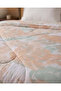 Peach Leaf Print Comforter King Size - 4