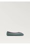 Contrast Ballerinas with Satin Ribbon - 2